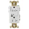 Hubbell Wiring Device-Kellems Straight Blade Receptacle, 5-20R, 20 A, 125V AC, 2 Pole, 3 Wire, Grounded HBL5362RFC1W - alternate 5